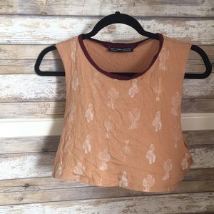 Size Small Cactus Crop Top